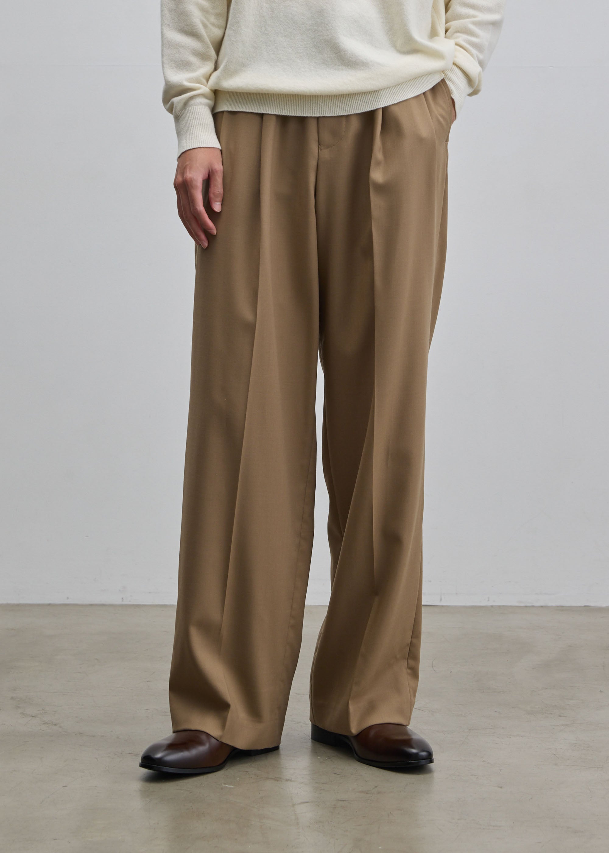 sudo su_do 完売 カツラギパンツ ベージュL sudo su_do 完売 カツラギ