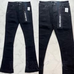 valabasas バラバサス ダメージスタックフレアスキニーデニム 新品 30
