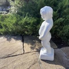 小便小僧 陶器製 大 ガーデンオブジェ 美品 - メルカリ