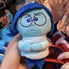 香港ディズニー インサイドヘッド カナシミぬいぐるみキーチェーン