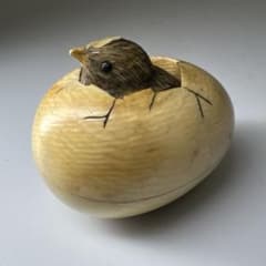 名工光廣在銘 極上ヒヨコからくり根付 32g 東Y8-0114☆2F - メルカリ