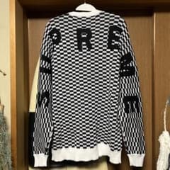 Supreme チェック柄 クルーネック セーター XL - メルカリ