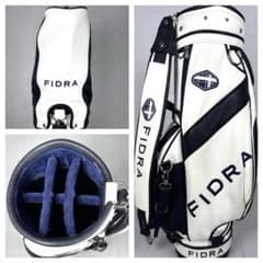 フィドラ FIDRA キャディバッグ ゴルフ ホワイト ネイビー - メルカリ