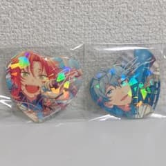 あんスタ とるパカ 月永レオ 瀬名泉 ハート缶バッジ - メルカリ