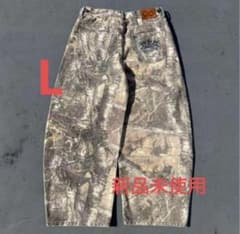 9090 King Logo Slub Denim Buggy Pants L - メルカリ