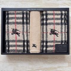 新品未使用】バーバリー チェック柄 フェイスタオル2枚 ミニテリー1枚