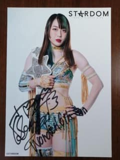 STARDOM スターダム 上谷沙弥 ポートレート 直筆サイン - メルカリ