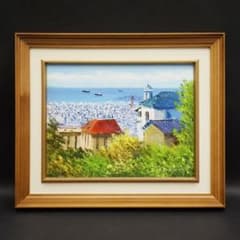 小林幸三『神戸風景』6号 風景画 油彩 油絵 絵画 肉筆 額装 - メルカリ