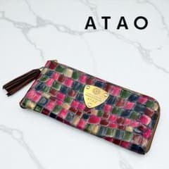 ATAO アタオ limo リモ ヴィトロ マルチカラー 長財布 タッセル - メルカリ