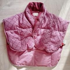 美品☆CELINE セリーヌ マカダム柄 西川 ダウンベスト 肩掛け フェザー