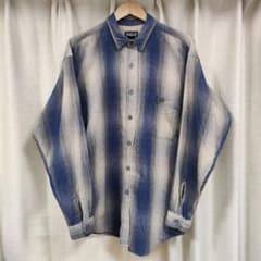 パタゴニア ロングスリーブド ヤーンダイワークシャツ L オンブレ