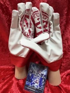 AJスタイルズグローブ赤サインカード付き 入手困難プロレスグッズWWE