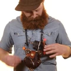 ゴーツェンレザーフライフィッシング ランヤード/ストラップルアー