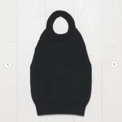 H beauty&youth コットンナイロンリリヤーンホルターネックニット