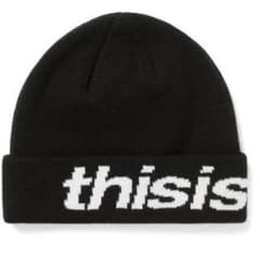 ネバザ ニット帽 ディスイズネバーザット ビーニー 新品 正規品 黒