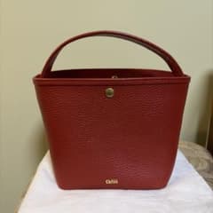 美品】chiiiibagシュリンクレザーバスケット伊勢丹限定レッド - メルカリ