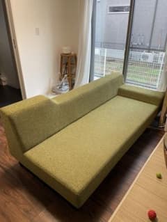 フランネルソファ シエスタ 3人掛け ソファベッド グリーン 緑 - メルカリ