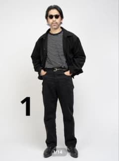 KAJA MEDIUM BAGGY BLACK DENIM PANTS ovy - メルカリ