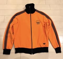 70s adidasトラックジャケット ジャージ オレンジ サイズ3小松菜奈着用