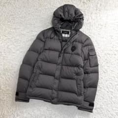 16982✨バーバリーブラックレーベル LL ホースロゴ ダウンジャケット