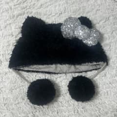 USJ ユニバ ハローキティー キティちゃん ファンキャップ 黒 - メルカリ