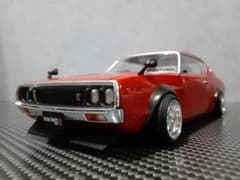 Hachette 1/24 日産 スカイラインGT-Rケンメリ 赤 カスタム改 - メルカリ