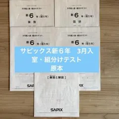 2026年最新】sapix 組分けテスト 新5年の人気アイテム - メルカリ