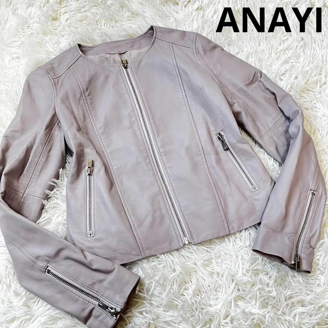 新品☆ ANAYI ラムレザークルー ジャケット/セオリー、23区、セルフォード