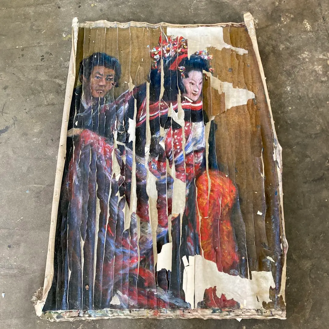 インテリア 絵画 油絵 題ー画家とモデルー f50 インテリア 絵画 油絵