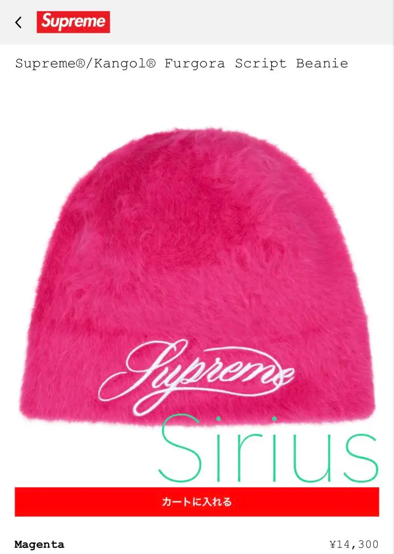2026年最新】Supreme × KANGOL Furgora Beanieの人気アイテム - メルカリ