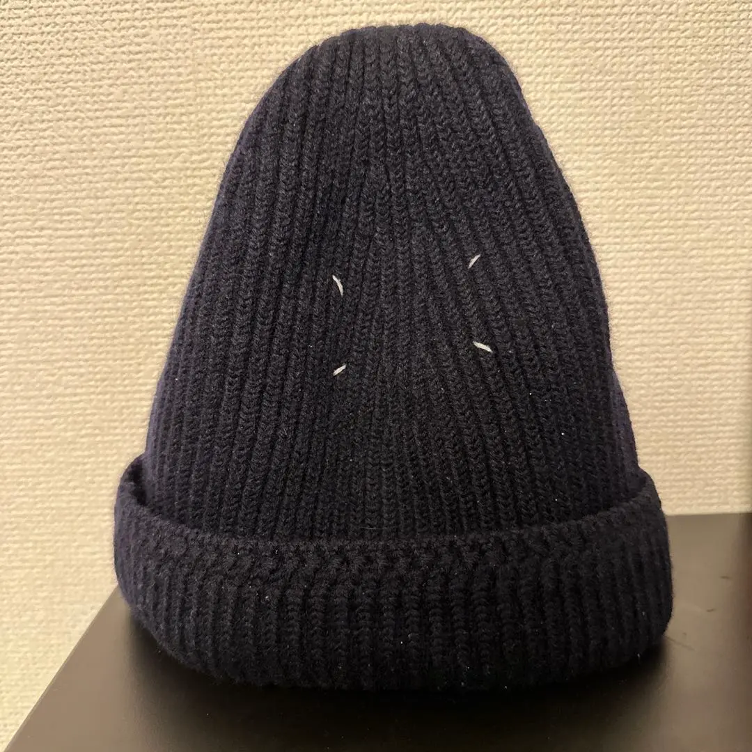 martin margiela マルタンマルジェラ ニット帽 ビーニー 黒正規品
