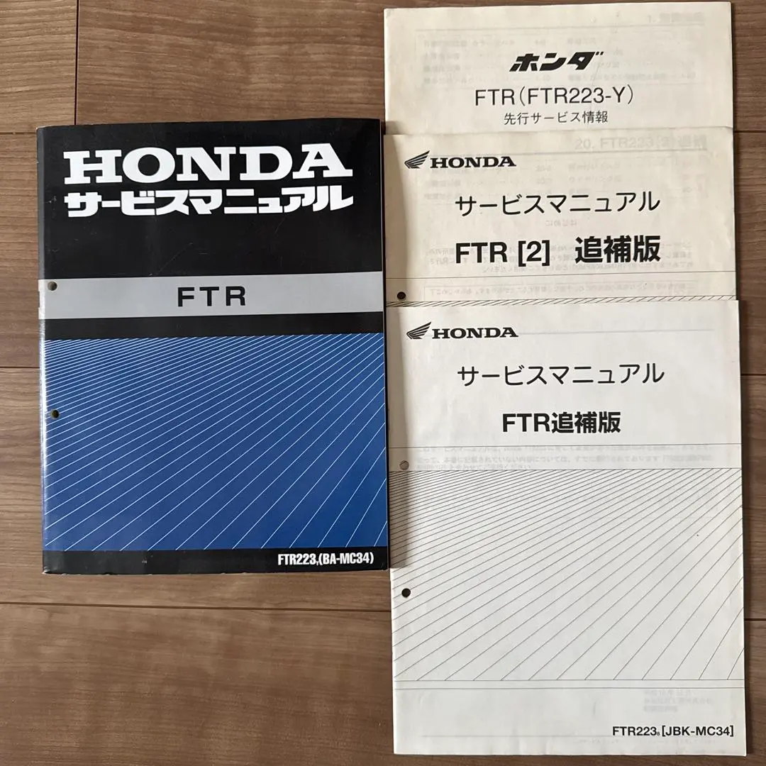 HONDA FTR サービスマニュアル & ファイル