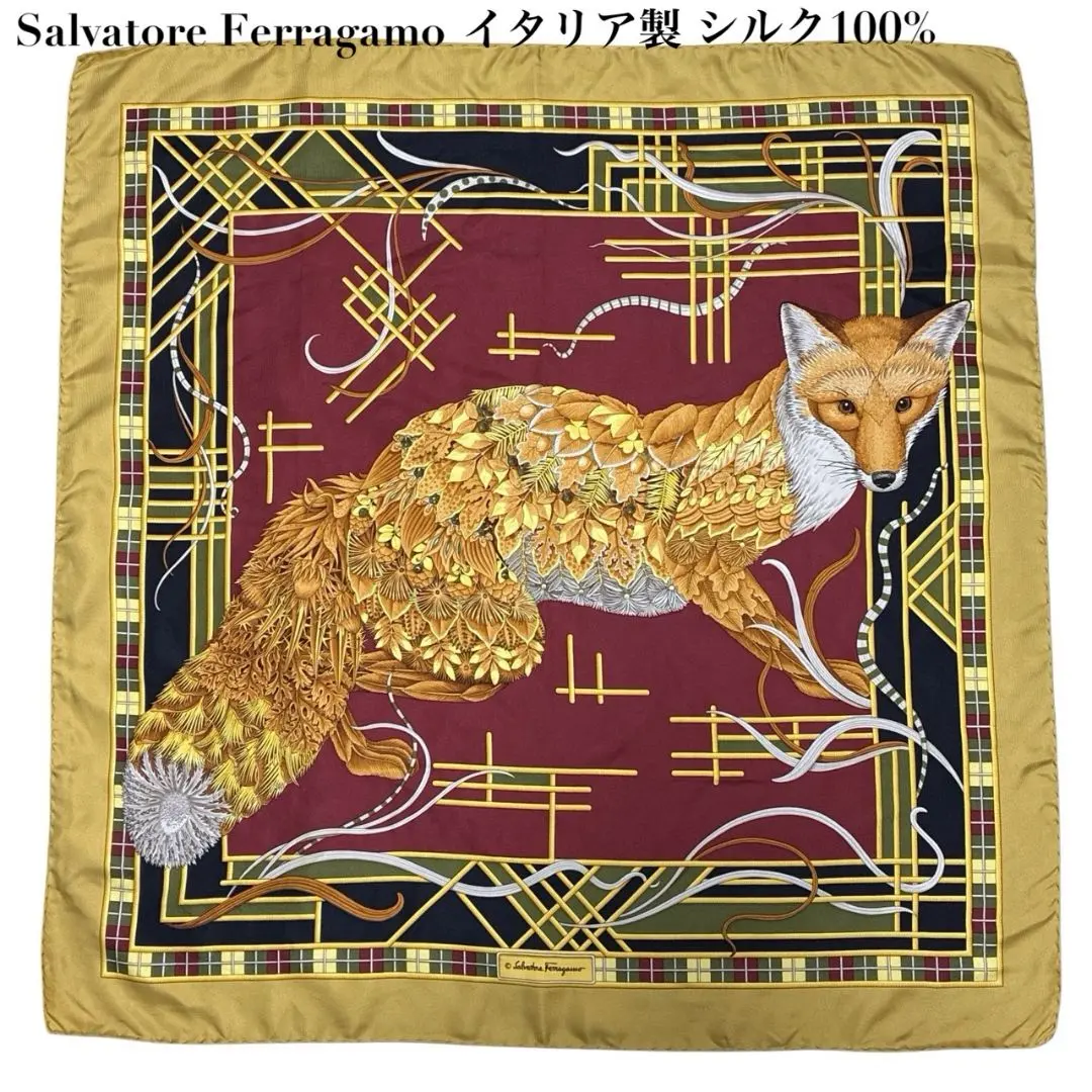 2026年最新】フェラガモスカーフ きつねの人気アイテム - メルカリ