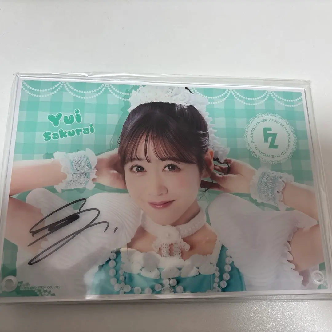 2026年最新】fruits zipper 櫻井優衣 サイン入りアクリルパネルの人気