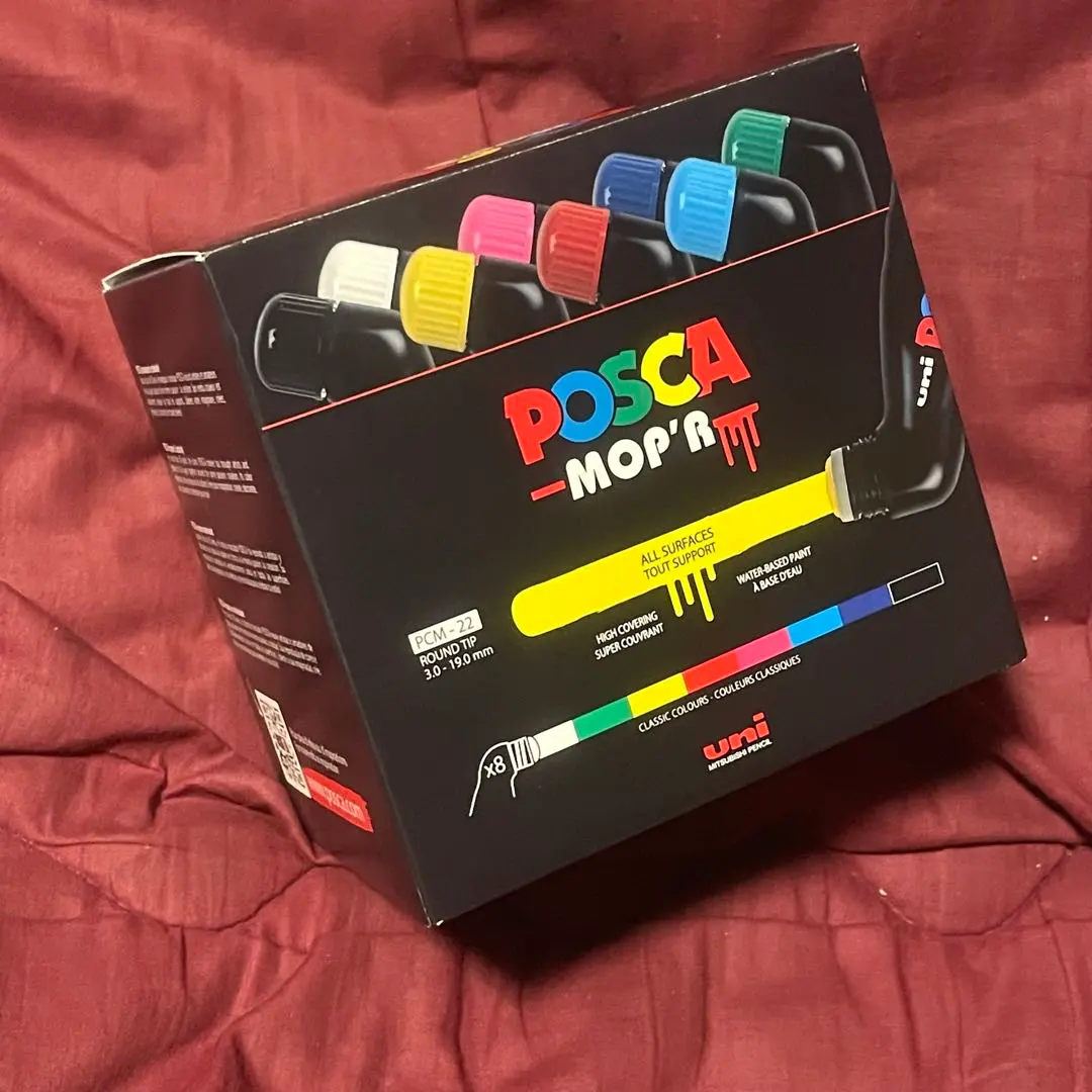 ポスカ POSCA MOP'R モッパー極太 8色セット日本未発売品