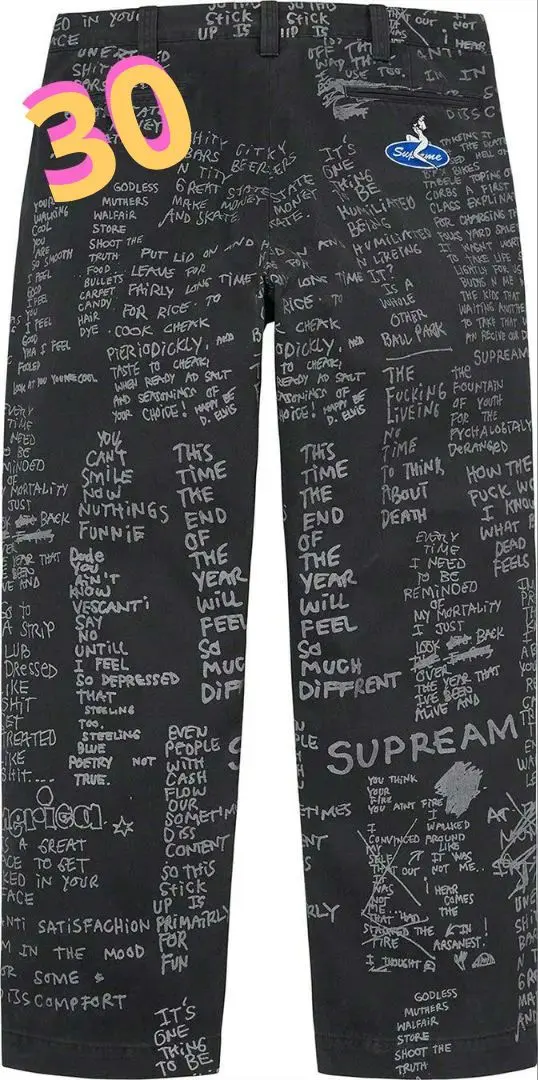 2026年最新】Supreme Gonz Poems Chino Pantの人気アイテム - メルカリ