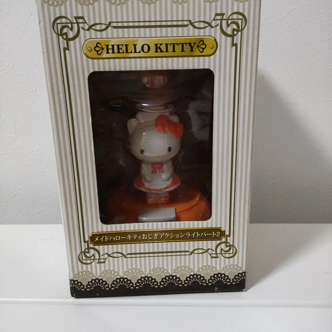 レア物☆未開封☆メイドハローキティおじぎアクションライトパート2