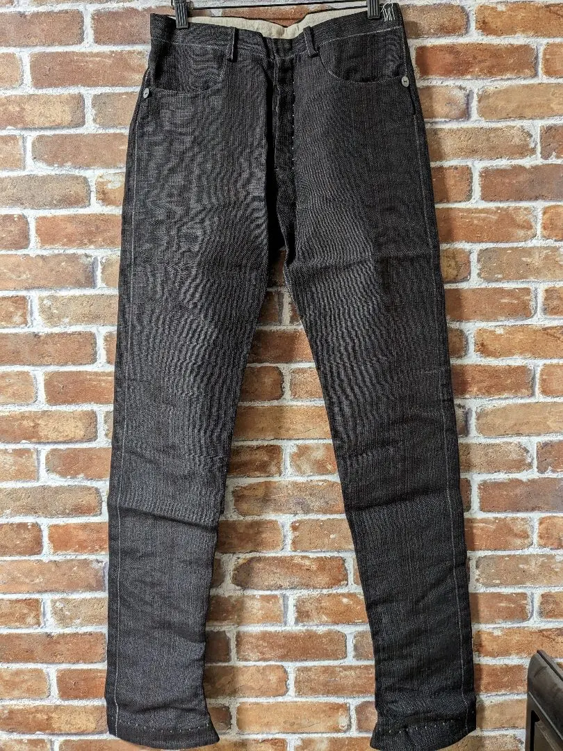 美シルエット】taichimurakami ラミーデニムパンツ サイズ6