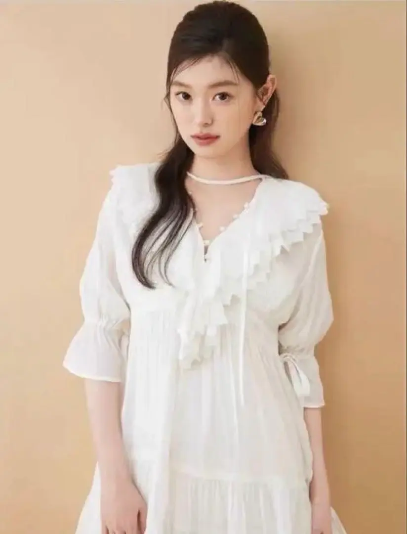 2026年最新】SNIDELスナイデルコットンライクラッフルカラーチュニック