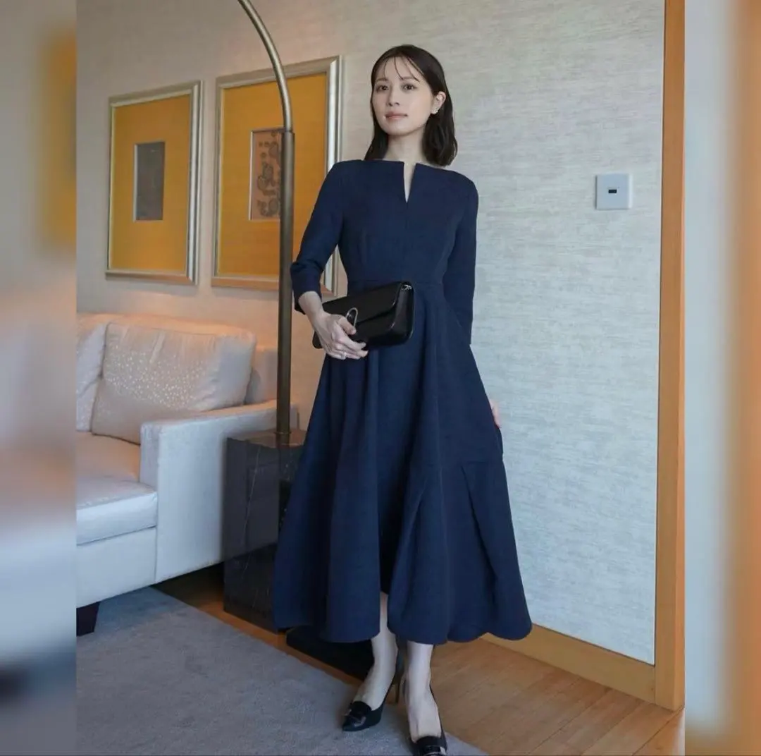 2026年最新】l'aube blanc キーネックジャガードドレスの人気アイテム