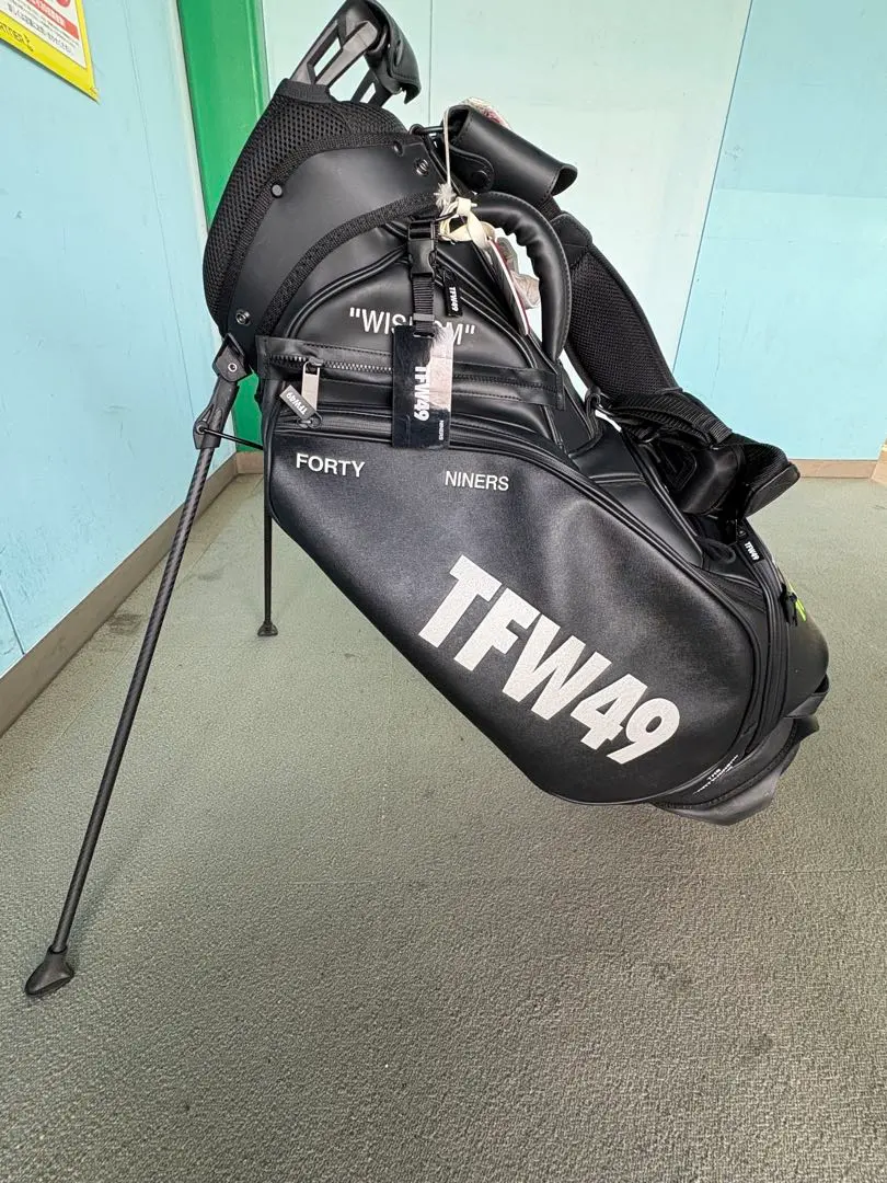 TFW49 キャディバッグ カーキ×チャコール UTヘッドカバーネームプレート