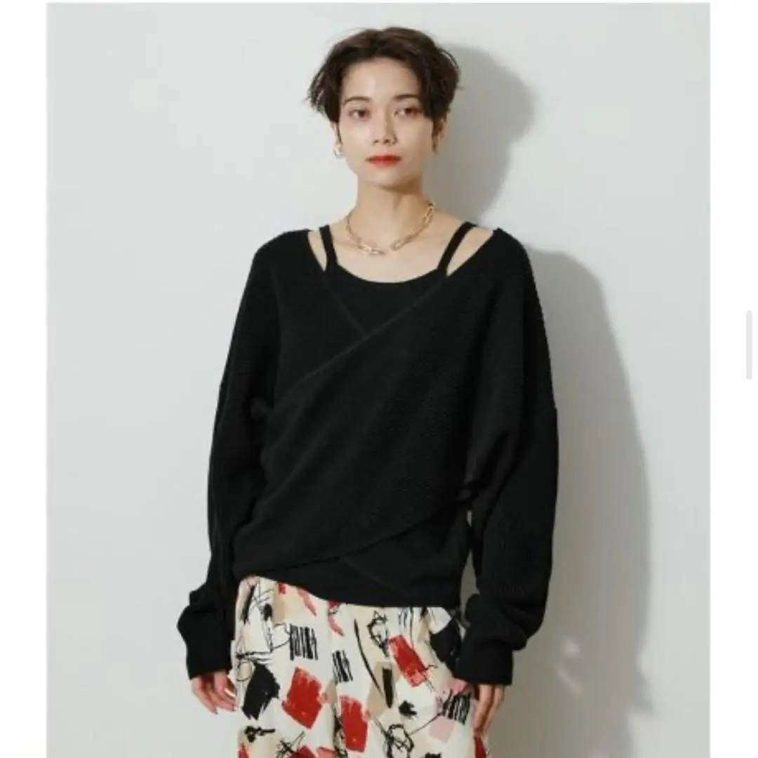 2026年最新】ツイストホルターネックニットトップスの人気アイテム