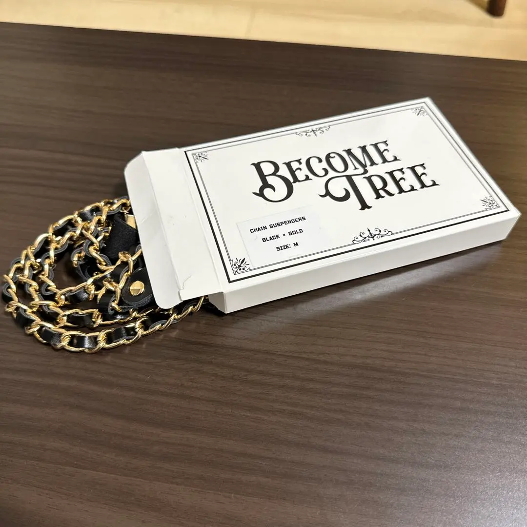 TAKUYA∞着用BECOME TREE ブラック×ゴールドサスペンダー
