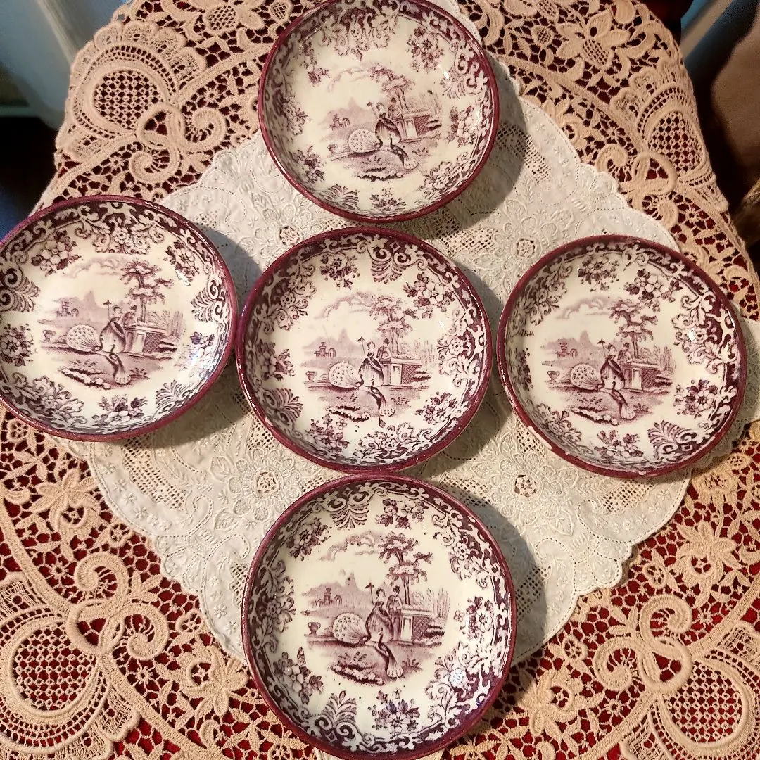 希少】英国イングランドDAWSON社製 RHINE 9枚セット 陶器製装飾皿 2025年