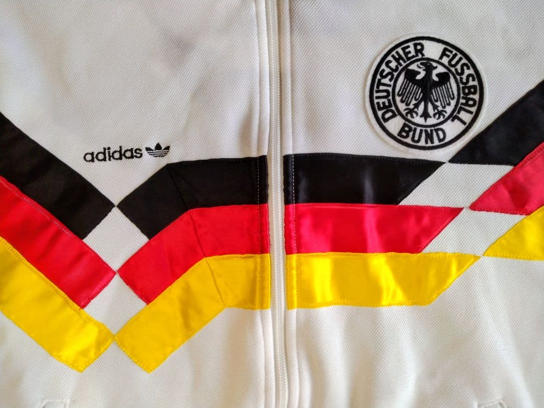 【希少】アディダス ドイツ代表 刺繍ロゴ トラックジャケット 1990年