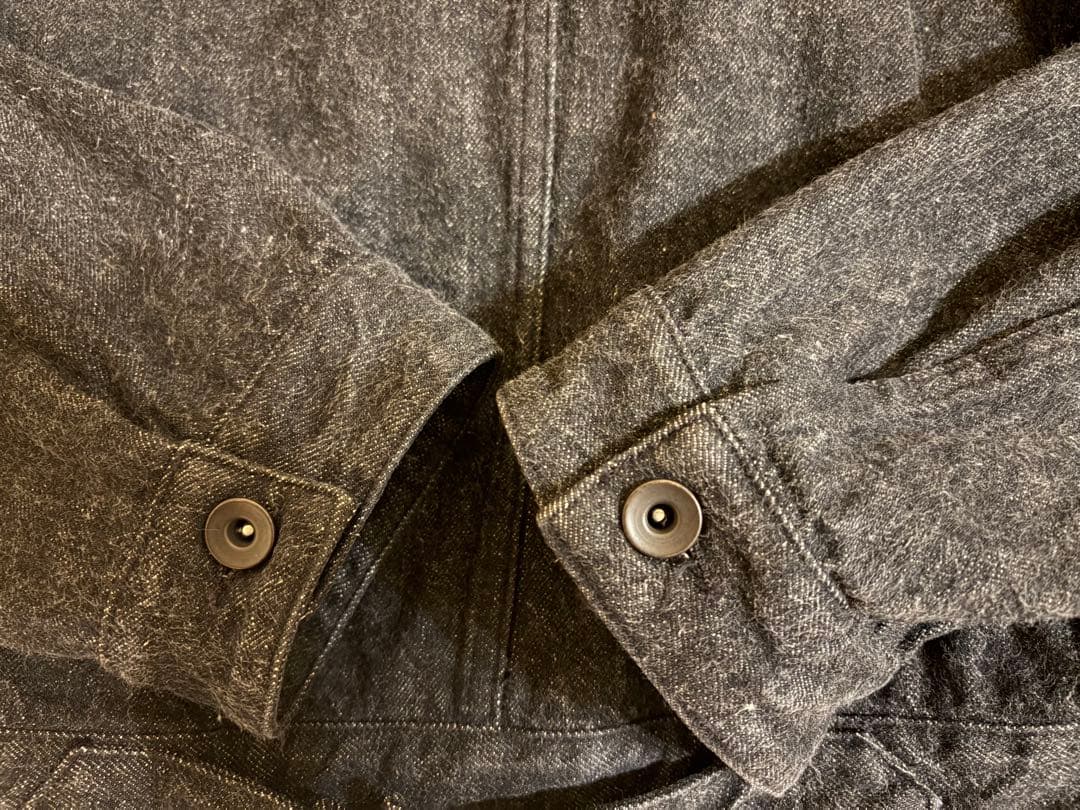 COMOLI デニムジャケット 21AW BLACK-ECRU サイズ2