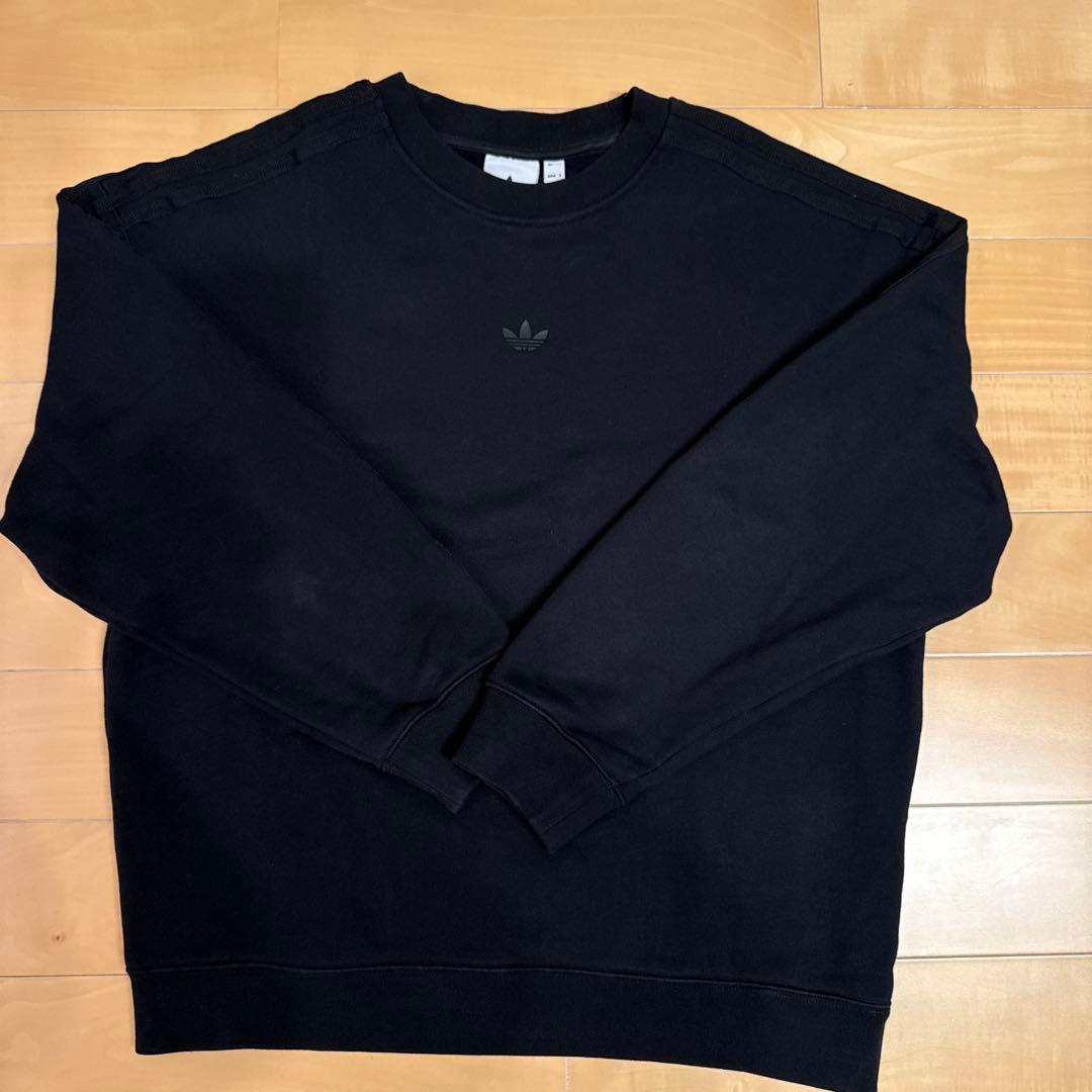 adidas オールブラック　スウェットセット