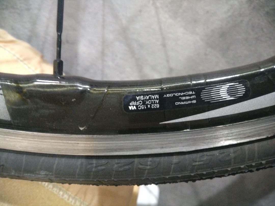 ★SHIMANO RS81 カーボン アルミリム クリンチャーホイール フロント