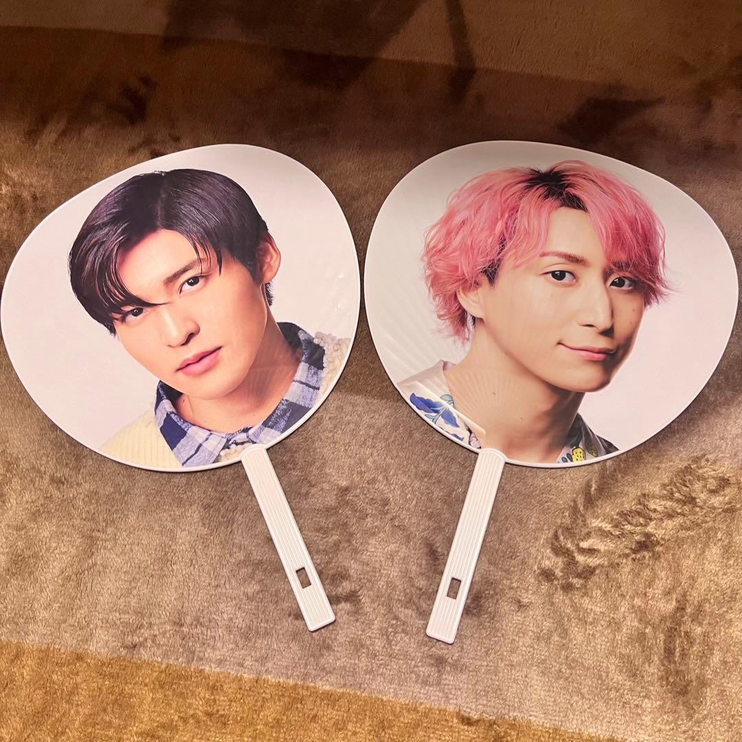 SnowMan うちわ 目黒蓮 佐久間大介 めめさく - メルカリ