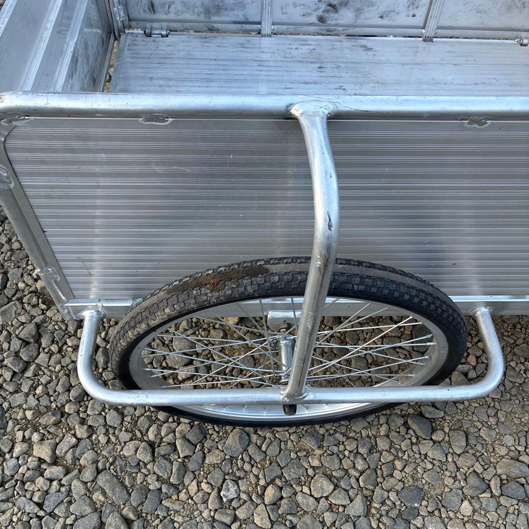 アルミ製 リヤカー 荷物運搬用 シルバー